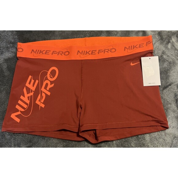 2XL Nike Pro Dri-FIT Mid-Rise 3" Graphic Training Shorts FB5448-832 Women's - Picture 1 of 5
